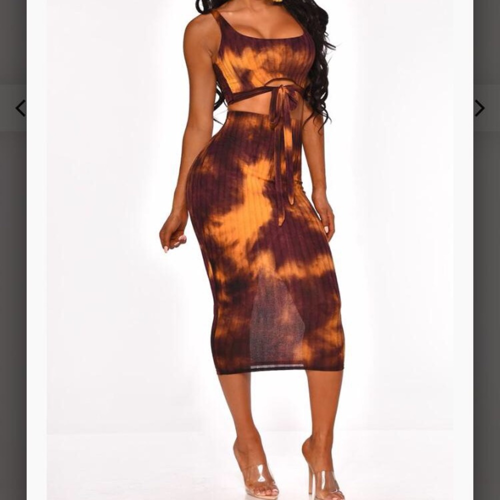 Tie dye Skirt set